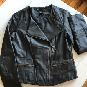 NWOT Black Leather Jacket - Size S